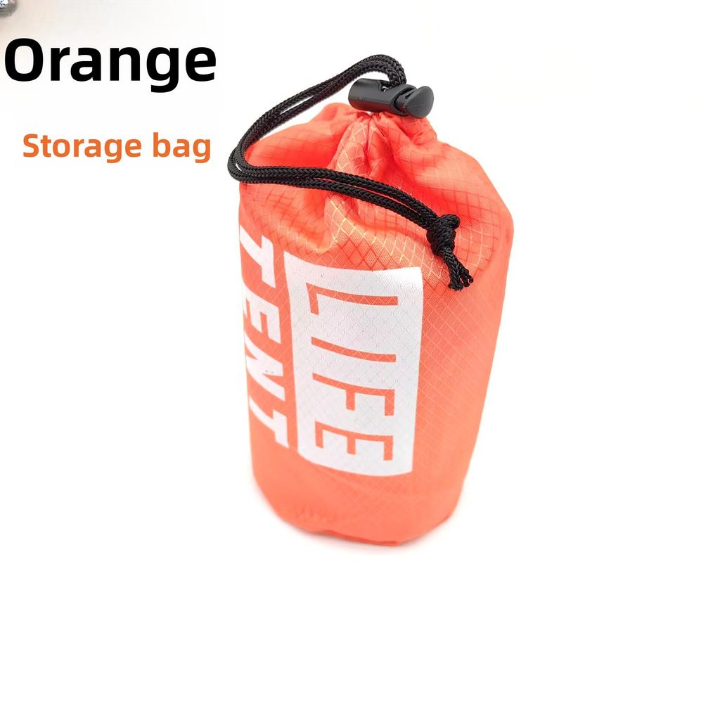 Person Notunterkunft Bivy Survival Zelt Kit Tasche Wasserdicht Outdoor Sos Thermisch Mylar Röhrenzelt Schlafsack Decke Wiederverwendbar