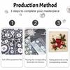 DIY 5D Perlenmalerei-Set Gerahmt mit Weihnachtsstrumpf-Geschenkdesign Funkelndes Perlen-Leinwandbild Kreatives Geschenk für Kinderzimmerdekoration