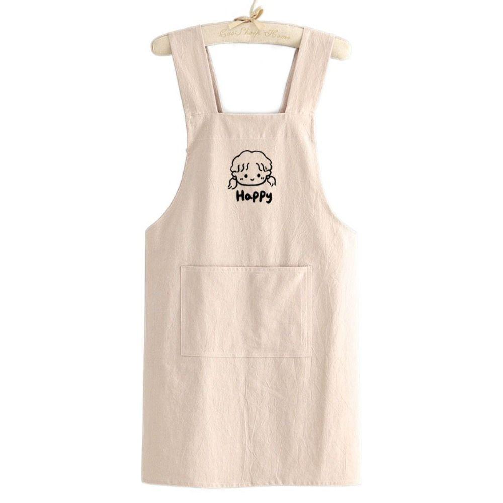Cotton Kitchen Aprons Anti Dirty Cooking Smock Simple Gardening Work Clothes Boys and Girls