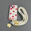 Cute Flower Pendant Phone Lanyard Soft Durable Nylon Detachable Buckle For Commute School Use