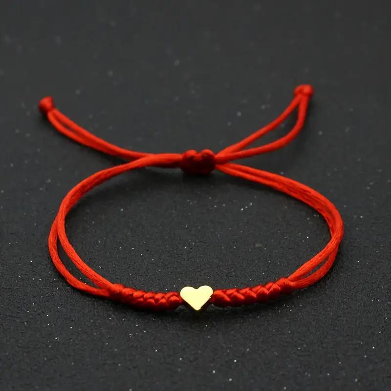 Armband Roter Faden Jahr der Ratte: Gewebtes Geschenk für Liebespaare mit glücksbringenden Perlen für Frauen und Männer