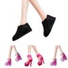 30cm Lele Doll High Heel Shoes Black Sandals Girls Role Play Toy Accessories