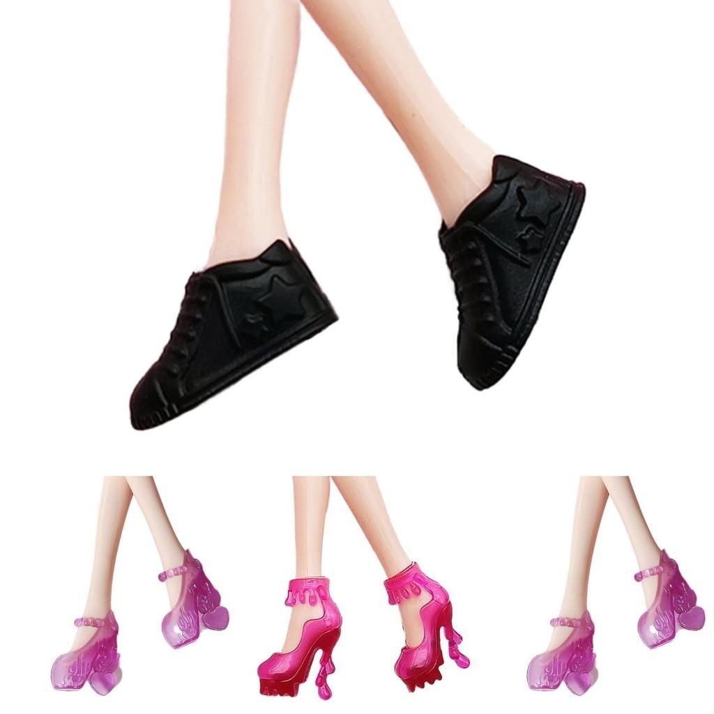 30cm Lele Doll High Heel Shoes Black Sandals Girls Role Play Toy Accessories