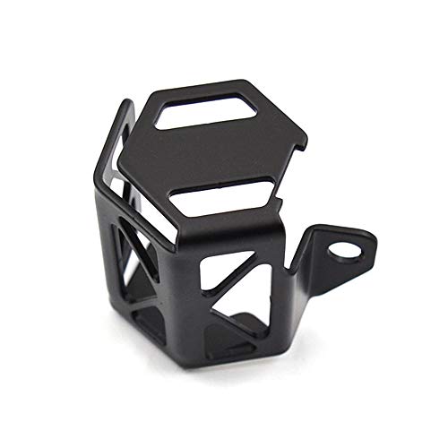 LEDISHUN Motorrad Hinterradbremsölbehälterabdeckung, CNC Aluminium Hinterradbremsenschutz Tank Schutzhülle, Geeignet für X300 V ERSYS NINJA400 Z400 Z90