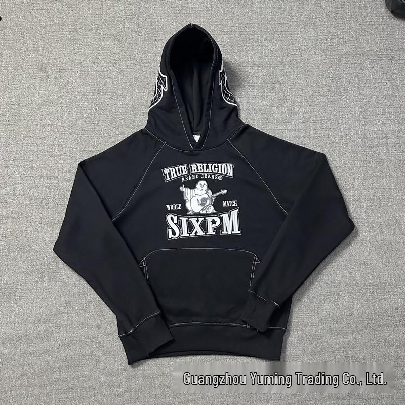 Modny Unisex Zestaw Bluza i Spodnie 2025 z Haftem 6PM na Piersi