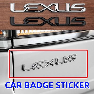 3D ABS Buchstaben Logo Autoaufkleber Heckklappen Aufkleber Heckmarkierung Für F SPORT ES RX NX LS UX IS CT GS RC HS SC TX LX GX RZ