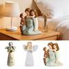 Love and Serenity Angel Ornament Resin Guardian Angel Figurine  for Valentine's Day Mother's Day