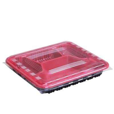 Homeglen 850ml 4-Compartment Disposable Lunch Boxes