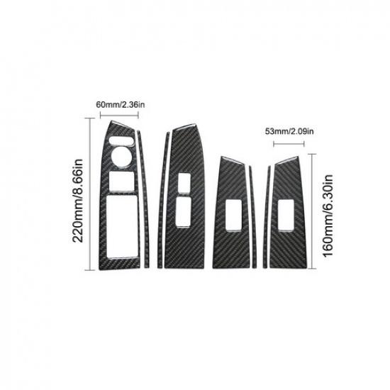 For Honda Accord Sedan 2008-12 Carbon Fiber Interior Door Control Cover Trim