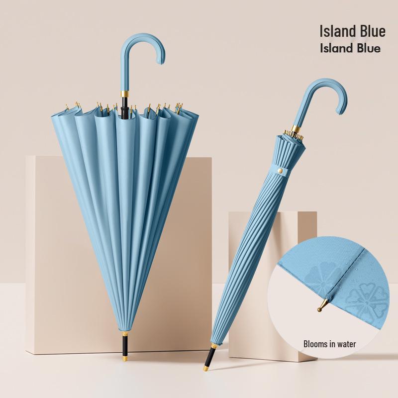 Extra-Großer Winddichter Automatischer Schirm mit 24 Rippen und Wasseraktiviertem Blühendem Design