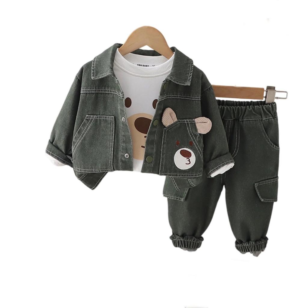 Kids Casual Long-Sleeve Set, Comfortable Daily Wear Outfits