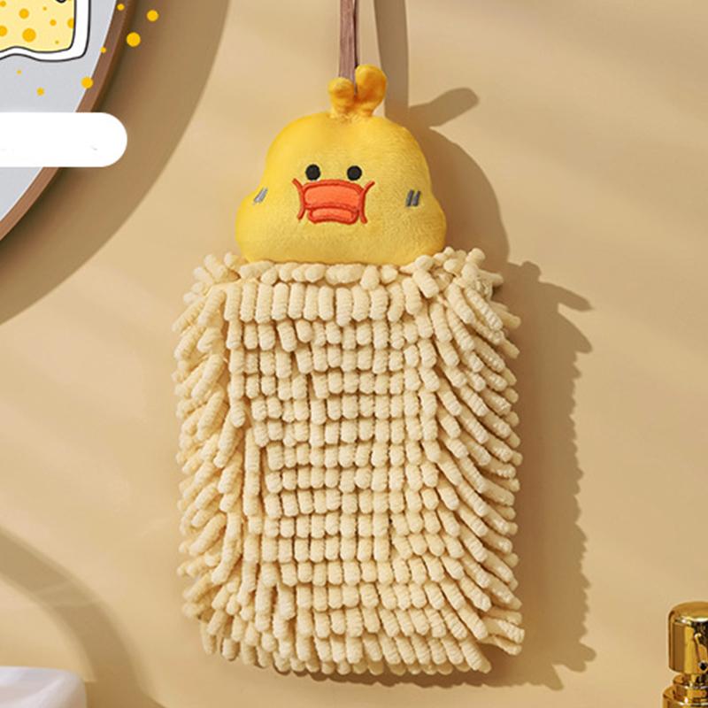 1Pcs 26*16cm Chenille Bathroom Supplies Soft Hand Towel Absorbent Cloth Dishcloths Hanging Cloth Kitche