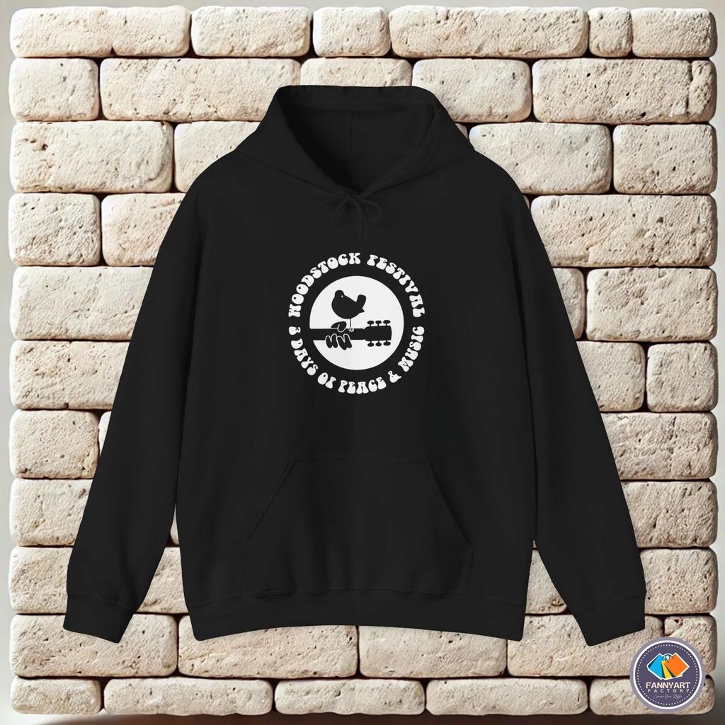hoodie-Casual Pullover Sweatshirt Woodstock Music Festiaval