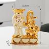 Swan Pair Ceramic Vase Modern Minimalist Style Creative Artwork for Living Room TV Cabinet Decor Cross-border Exclusive