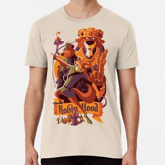 Robin Hood Cartoon Merch T-Shirt S