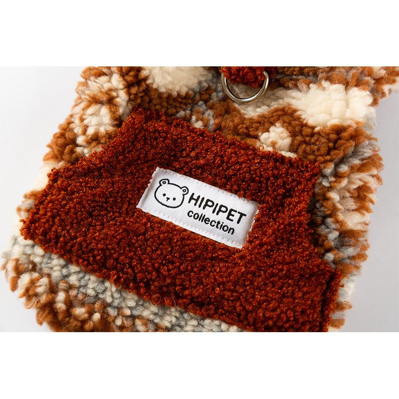 [25 Years of New Models 10% Off Pre-sale] Pet Dog Clothes Autumn and Winter Dirt-resistant Velvet Two-legged Sleeveless D
