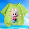 Children's Fashionable Pure Cotton Top, Cute Loose T-shirts for Boys and Girls  Summer