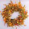 Artificial Wreath Thanksgiving Wreath for Front Door Window Hallway Farmhouses Thanksgiving Centerpieces Decoration