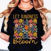 Kindness Bloom Floral Print Womens Tshirt Casual Loose Shortsleeved Tshirt Fun Street Wear for Women Graphic T Shirts Y2K