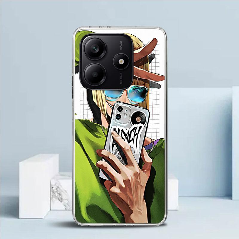 

Чехол для телефона Bleach Синдзи Хирако для Xiaomi Redmi Note 15 14 14S 13 12S 12 Pro Plus 11S 11 11T 11E 10S 10 + Мягкая задняя крышка из ТПУ R Note 13 Pro Plus