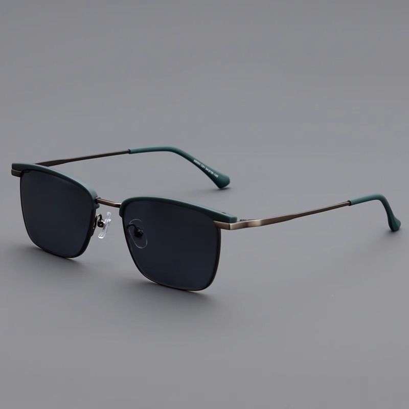 

Vintage Square Sunglasses With Protection For Men And Women Fashion Travel зелёный