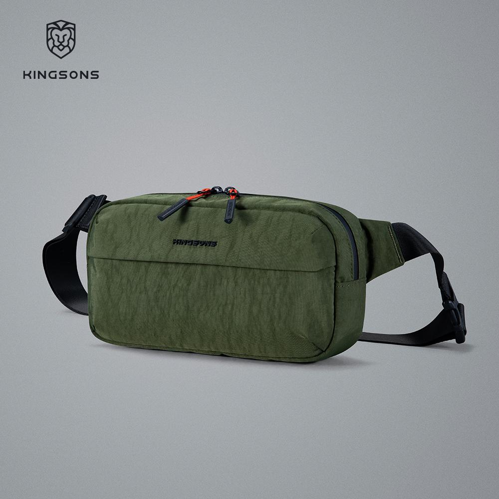 Kingsons Urban Ride Lite Sling Herren Damen Brusttasche Kleine Umhängetasche 420D Nylon Wasserdicht Minimalistisch Reisen Leicht