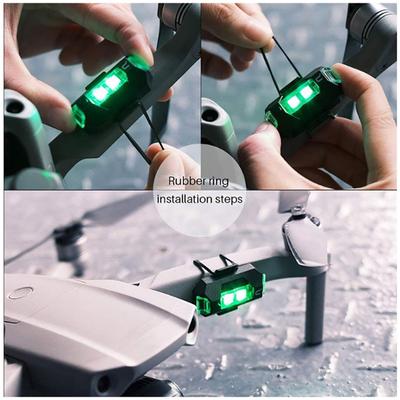 Luces de Avión de Siete Colores Luces Intermitentes Recargable Luz de Piloto Dron Modificación de Succión Magnética Universal Bicicleta Motor