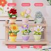 Sunflower Building Block Bouquet - Small Particle Assembly Toy, Compatible with Lego, Gift for Children and Teachers.