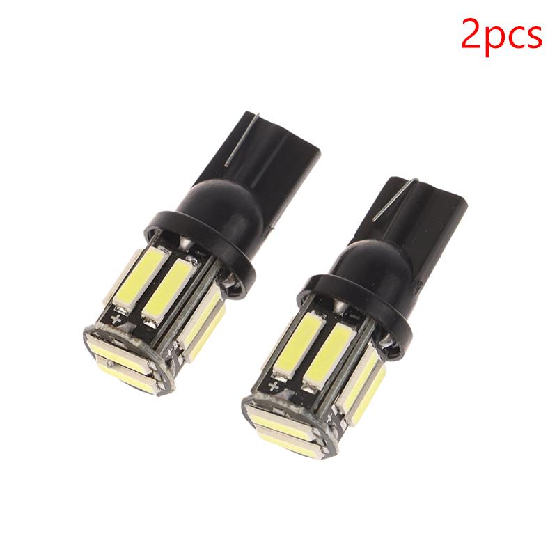 

2/4/10 шт. W5W T10 Cob 10Led 7020 Авто Ночью Светодиодный Клин Замена Лампы Задний Приборной Панели Освещения Номерного Знака 2Pcs
