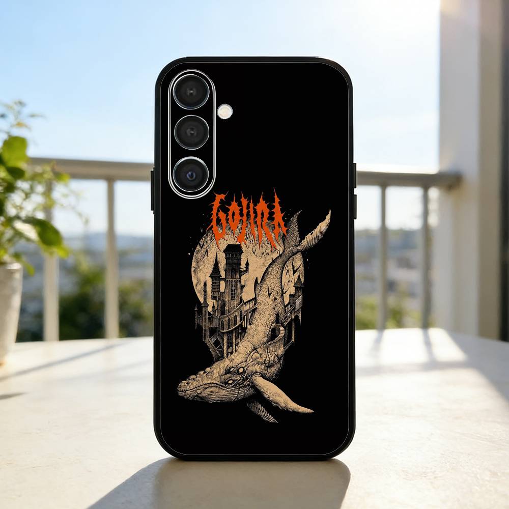 Band G-GojiraS Fortitude Phone Case For Samsung A73,72,71,A52,51,40,41,A22,A32,31,A13, Soft Black Shell