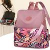 New Nylon Flow Printing Large Capacity Backpack Retro Women's Travel Backpack Wear-resistant Waterproof