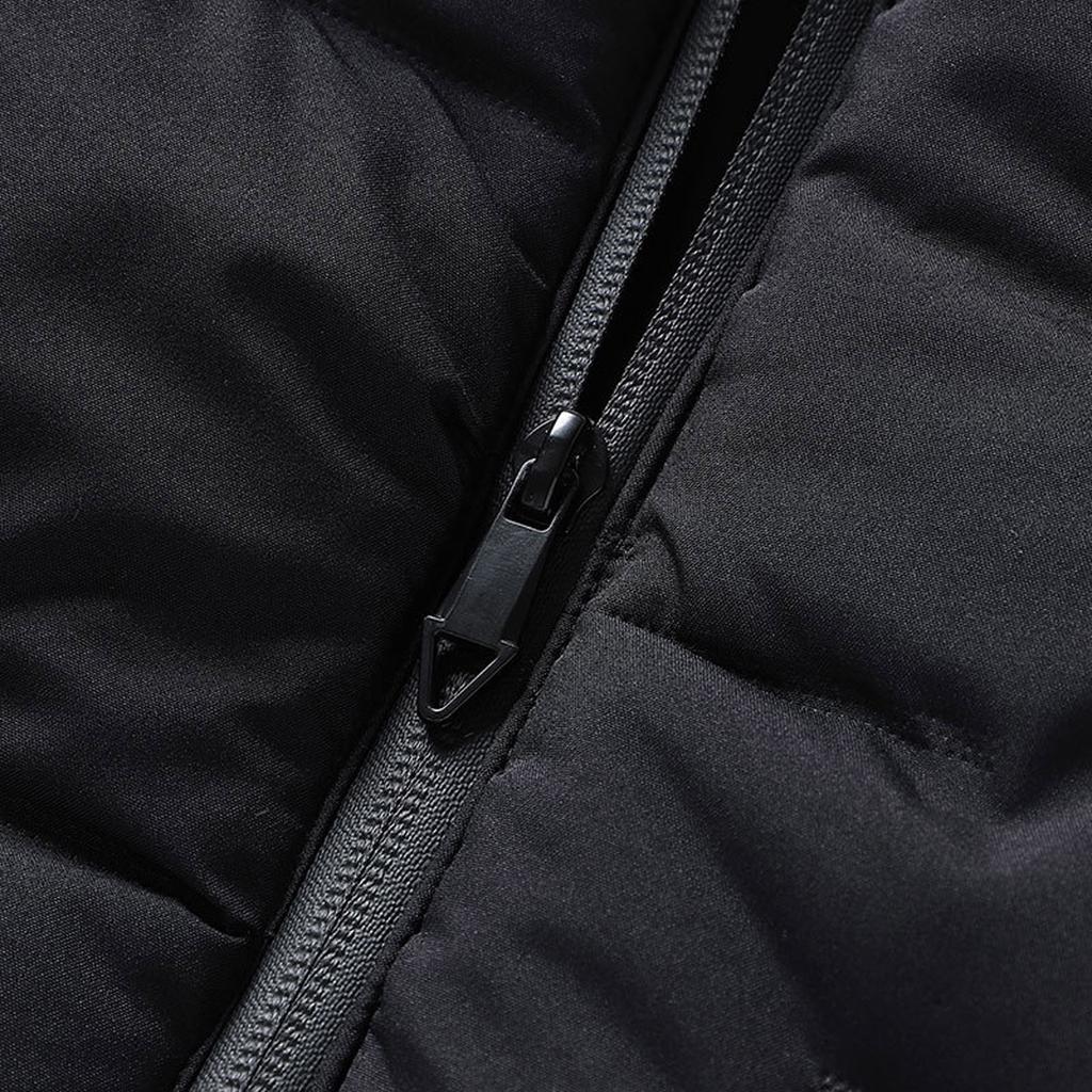 Men  Winter Fashion Stand Collar  Color Waistcoat Vest Jacket Top Coat