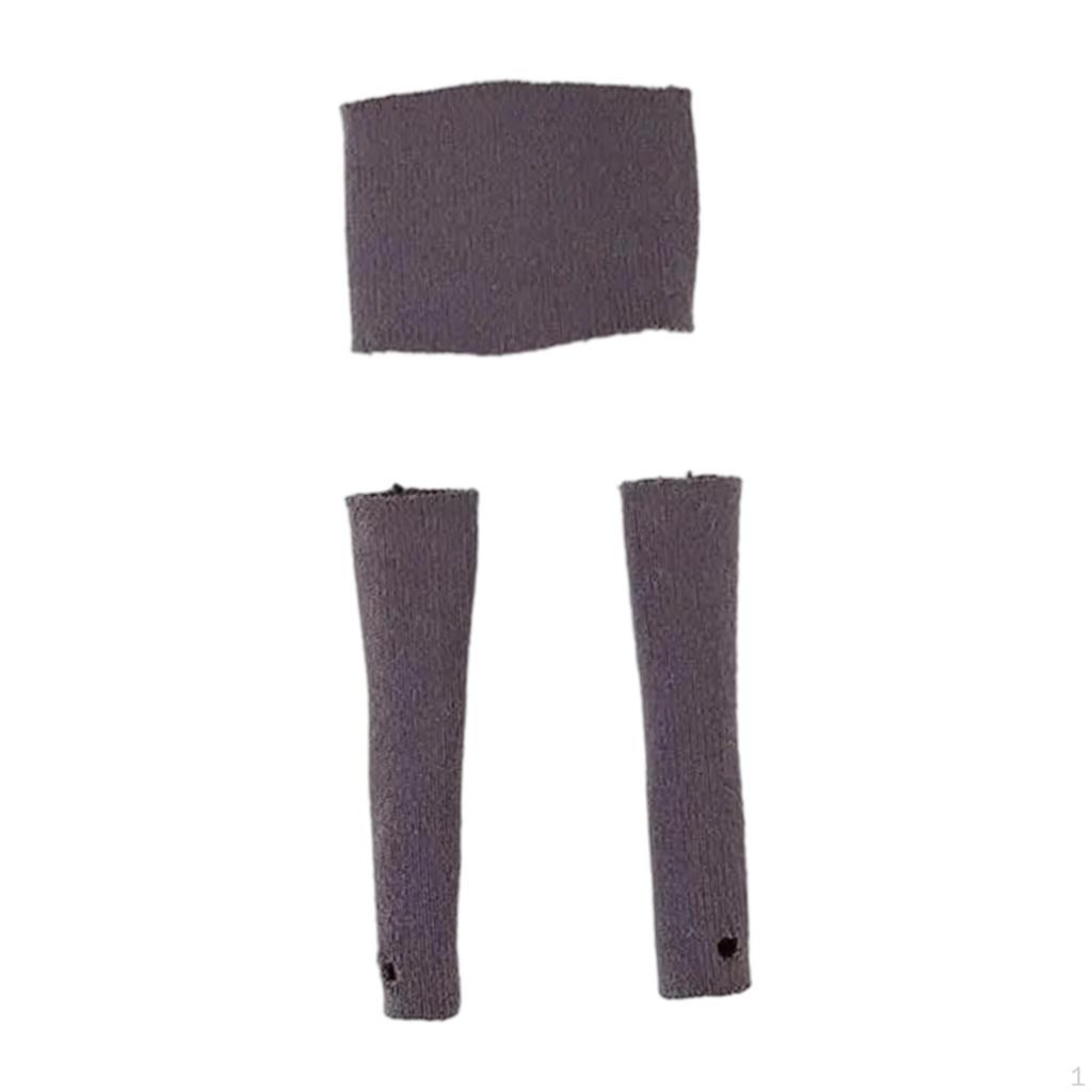 1/12 Scale Doll Apparel Set with Tube Top and Sleeves for 6'' Female Figures