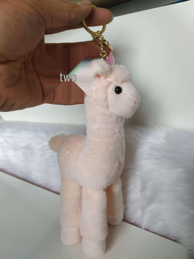 Colorful Cartoon Alpaca Keychain - Plush Llama Doll Bag Charm