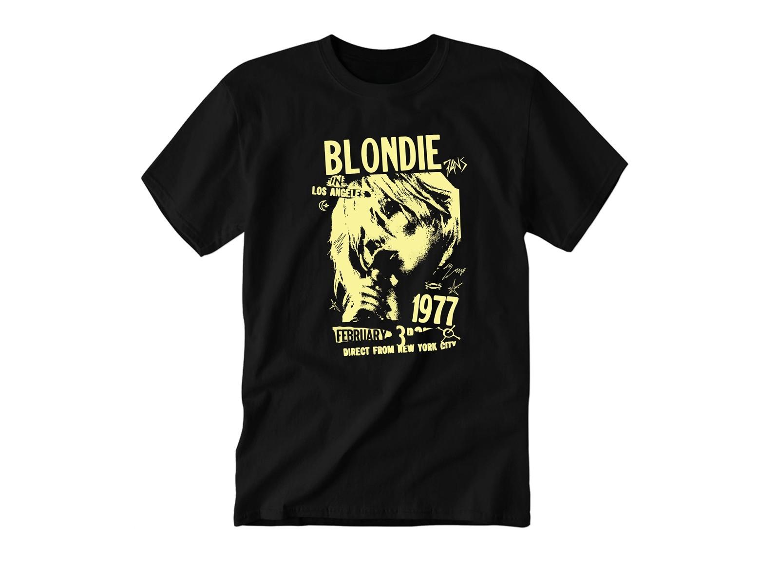 Blondie 1977 Poster Rock Band | Kids & Adult Unisex Tee Tshirt S