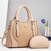 New Fashion Women's Handbag 2 Piece Set Handbag Large Capacity Multifunctional Shoulder Crossbody Bag Trendy Style Tote Bag