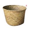 1Pcs Saving Handmade Basket Cosmetics Storage Basket Desktop Organization Home Supply  Rope Weaving Storage Box Round Space