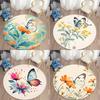 Modern Watercolor Round Painting Effect Non-Slip Art Rug Living Room Bohemian Bedroom Minimalist Decor Rug