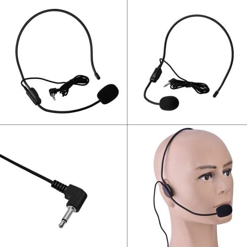 Hakeeta Mini Head-Mounted Wired Microphone, Wearable Condenser Microphone for Teachers, Coaches, Presenters, and Tour Guides