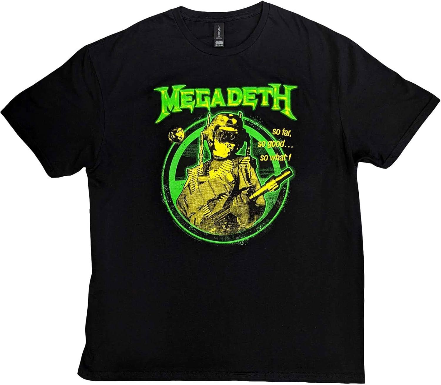 

Megadeth T Shirt Sfsgsw Hi Contrast Band Logo Official Mens Black Size L XXXXXL чорний