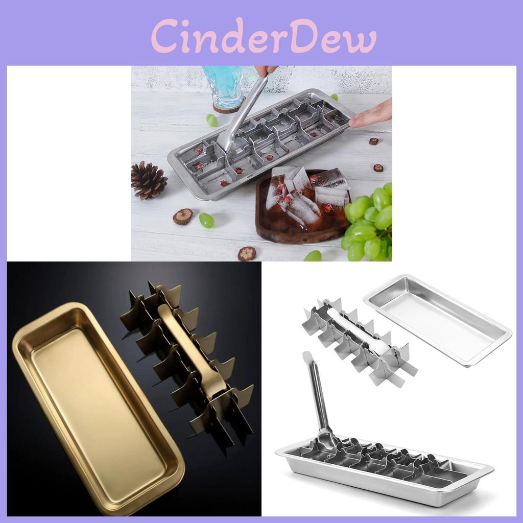 304 Stainless Steel Ice Cube Tray With Fast Freezing For Home Bar Use
