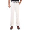 Men's Pure Cotton Summer Casual Pants - Middle-Aged & Elderly, High Waist, Loose Fit, Straight Leg