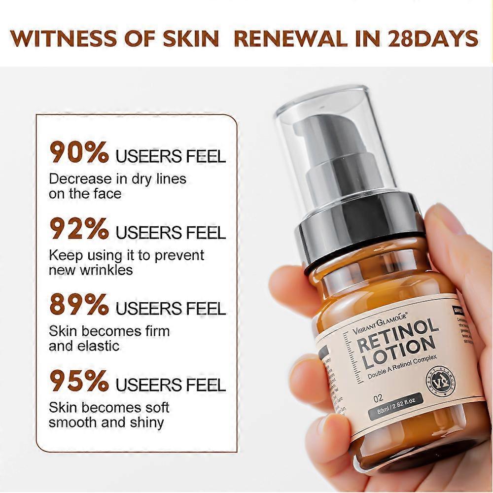 Retinol Serum 80ml Hydrating Brightening Anti-Wrinkle Firming Cream for All Skin Types