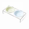 Ceramic Pet Bowl with Simple to Clean Elevated Cat Minimalist Design Acrylic