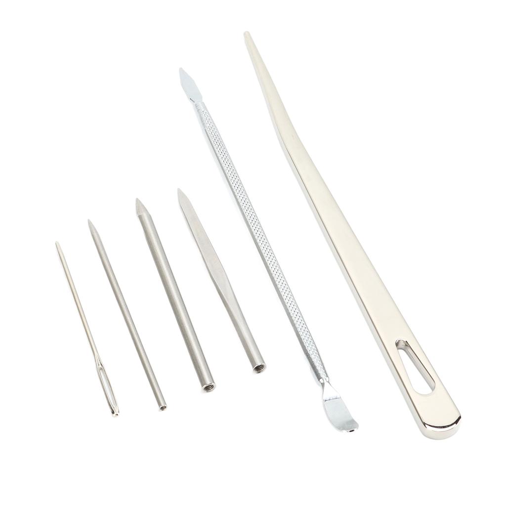 6 Szt. Zestaw Igieł do Paracordu Stal Nierdzewna Igły do Szycia i Sznurowania Paracordu Narzędzie Pomocnicze do Robienia na Drutach