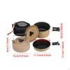 Camping Cookware Set with Carry Bag Folding Handle Cooking Utensils Pot Kettle for