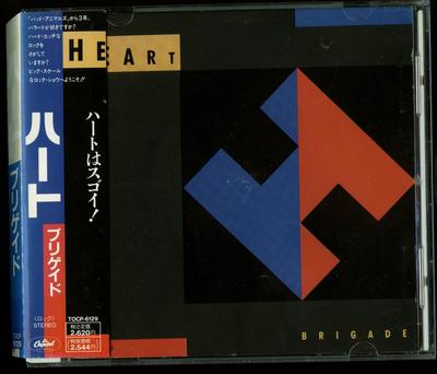 CD HEART - Brigade TOCP6129 CAPITOL 1990 Japonský rock Použité
