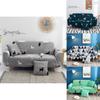 Elegant Geometric Flower Pattern Slipcover For 1/2/3/4 Seater Sofas With Wrinkle Resistant Design
