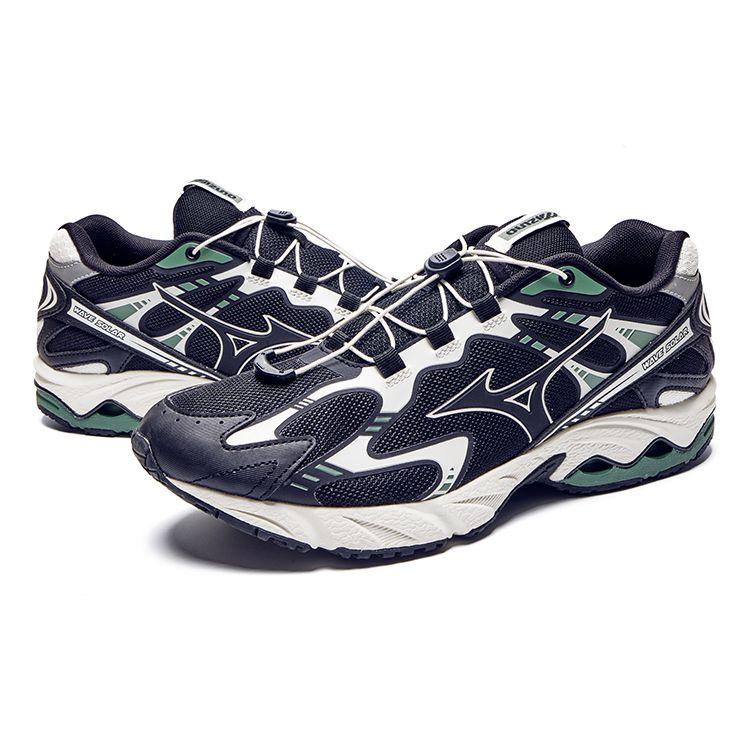 Mizuno Wave Solar V2 Retro Trend Functional Cushioning Slip Resistant Durable Low Top Lifestyle Shoes Unisex Sneaker Black D1GH231807