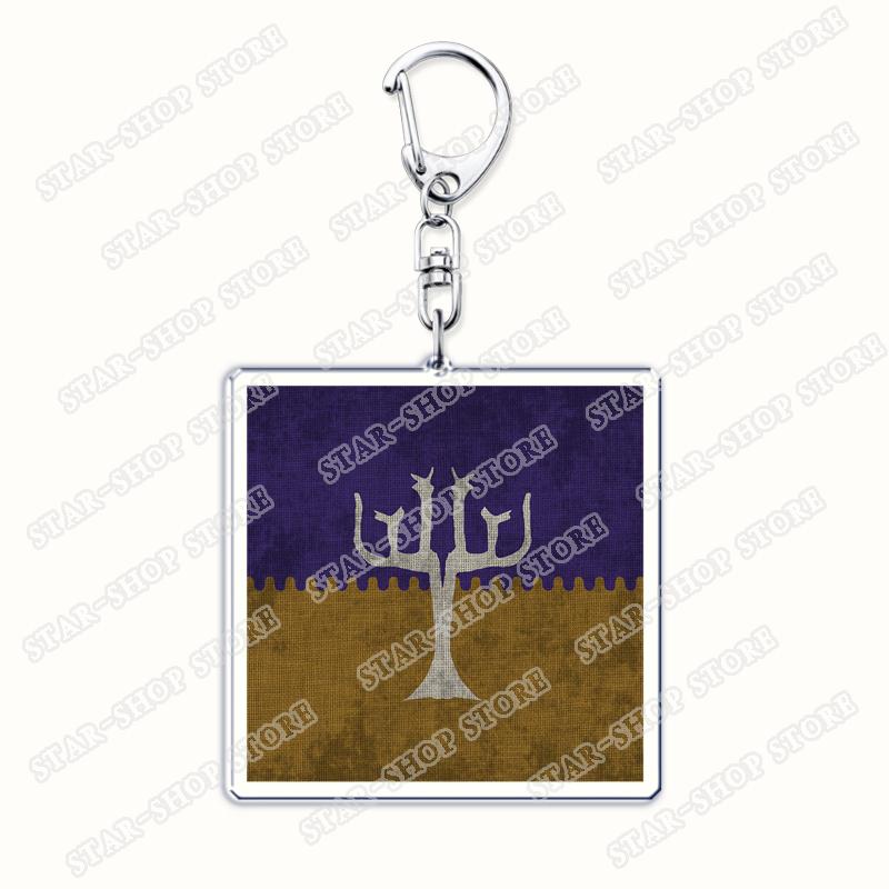 Hot Game Pennant Keychains for Women Accessories Bag Mount Blade Emblem Keyrings Jewelry Friends Fans Gaming Gifts